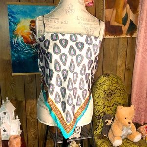 Pretty Silky Scarf Top